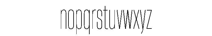 HeadingCondensed 21Thin Font LOWERCASE