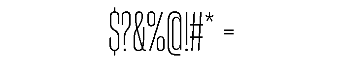 HeadingCondensed 22Light Font OTHER CHARS