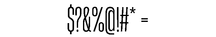HeadingCondensed 23Book Font OTHER CHARS