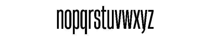 HeadingCondensed 24Regular Font LOWERCASE