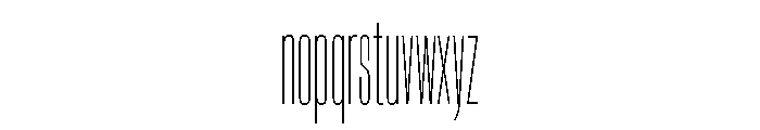 HeadingUltracompressed 01Thin Font LOWERCASE