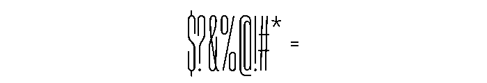 HeadingUltracompressed 02Light Font OTHER CHARS