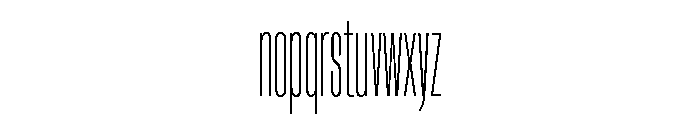 HeadingUltracompressed 02Light Font LOWERCASE