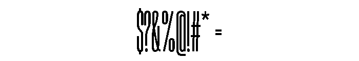 HeadingUltracompressed 04Regular Font OTHER CHARS