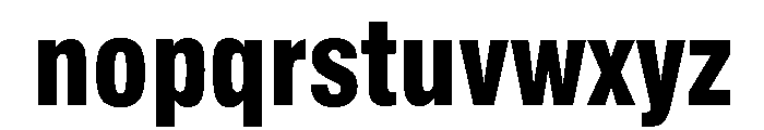 Helvetica Neue Extra Bold Font LOWERCASE