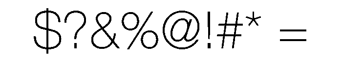 Helvetica Neue Extra Light Font OTHER CHARS