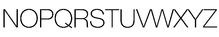 Helvetica Neue Extra Light Font UPPERCASE