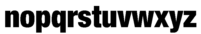 Helvetica Neue Heavy Font LOWERCASE