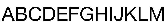 Helvetica Neue Regular Font UPPERCASE