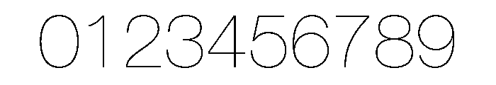 Helvetica Neue Thin Font OTHER CHARS