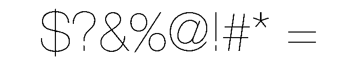 Helvetica Neue Thin Font OTHER CHARS