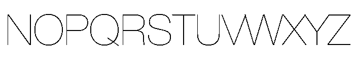 Helvetica Neue Thin Font UPPERCASE