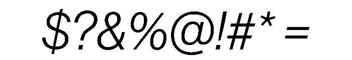 Helvetica Neue World Italic Font OTHER CHARS