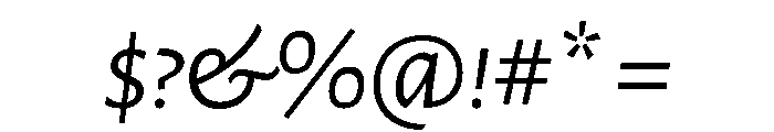 Herculanum Italic Font OTHER CHARS