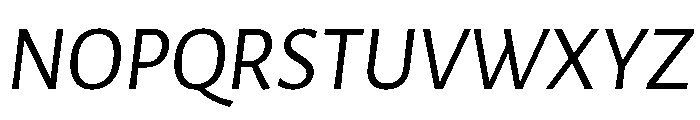 Herculanum Italic Font UPPERCASE