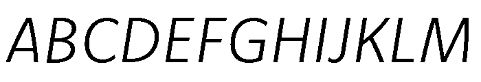 Herculanum Light Italic Font UPPERCASE