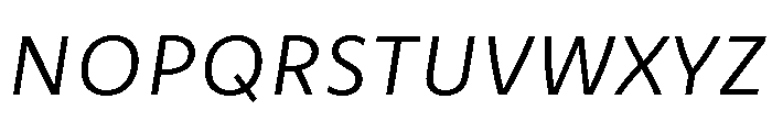 Herculanum Light Italic Font LOWERCASE