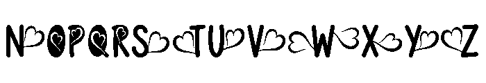 HEART IVY Regular Font UPPERCASE