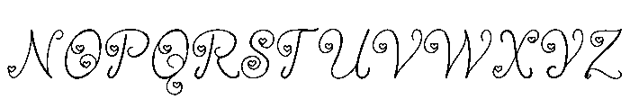 HEART WHISPER Font UPPERCASE