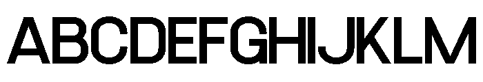 HEBRA-Regular Font UPPERCASE