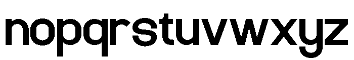 HEBRA-Regular Font LOWERCASE