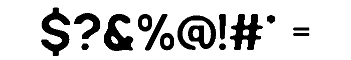 HELGROM BLUR-Regular Font OTHER CHARS