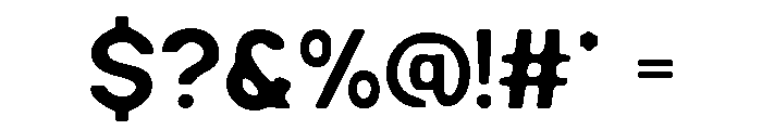 HELGROM BLUR Font OTHER CHARS