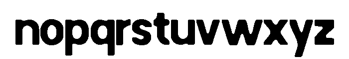 HELGROM BLUR Font LOWERCASE