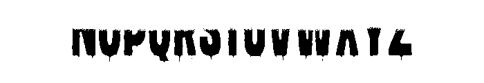 HELLBUMPS Inside Font UPPERCASE