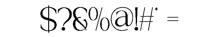 HELMORIN-Regular Font OTHER CHARS
