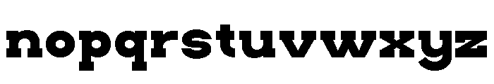 HESKOR SLAB Bold Font LOWERCASE