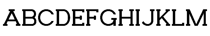HESKOR SLAB Extra Light Font UPPERCASE