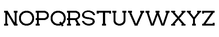 HESKOR SLAB Extra Light Font UPPERCASE