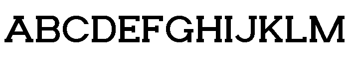 HESKOR SLAB Light Font UPPERCASE