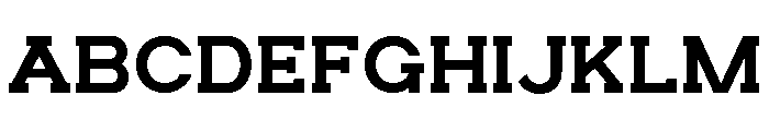 HESKOR SLAB Medium Font UPPERCASE
