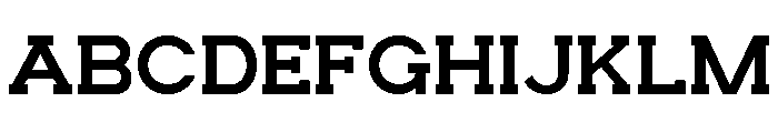 HESKOR SLAB Regular Font UPPERCASE