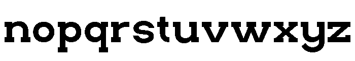 HESKOR SLAB Regular Font LOWERCASE