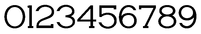 HESKOR SLAB Thin Font OTHER CHARS