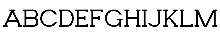 HESKOR SLAB Thin Font UPPERCASE