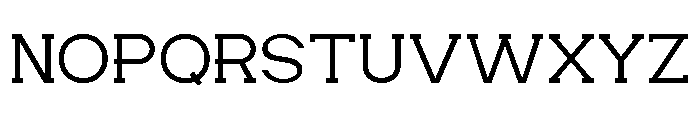 HESKOR SLAB Thin Font UPPERCASE