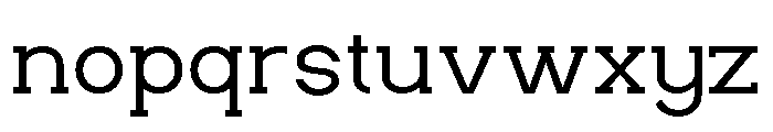 HESKOR SLAB Thin Font LOWERCASE