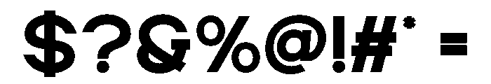 HESKORSLAB-Medium Font OTHER CHARS