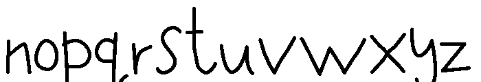 HEY ALLIGATOR Font LOWERCASE