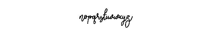 Healing Familyday Font LOWERCASE