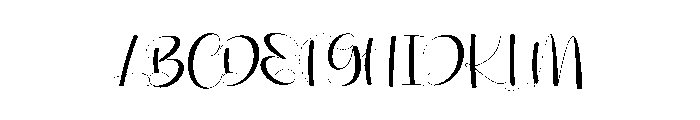 Healing Simple Font UPPERCASE