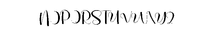Healing Simple Font UPPERCASE