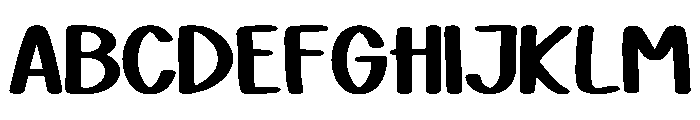 Healthy Holiday Regular Font UPPERCASE