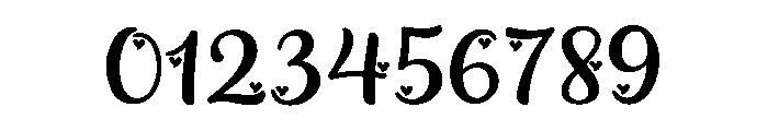 Heart Beats Decor Font OTHER CHARS