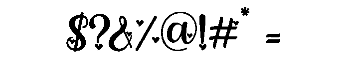 Heart Beats Decor Font OTHER CHARS