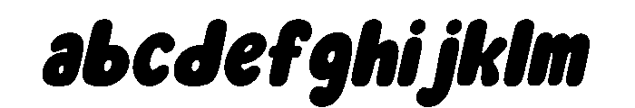 Heart Bubble Italic FONT